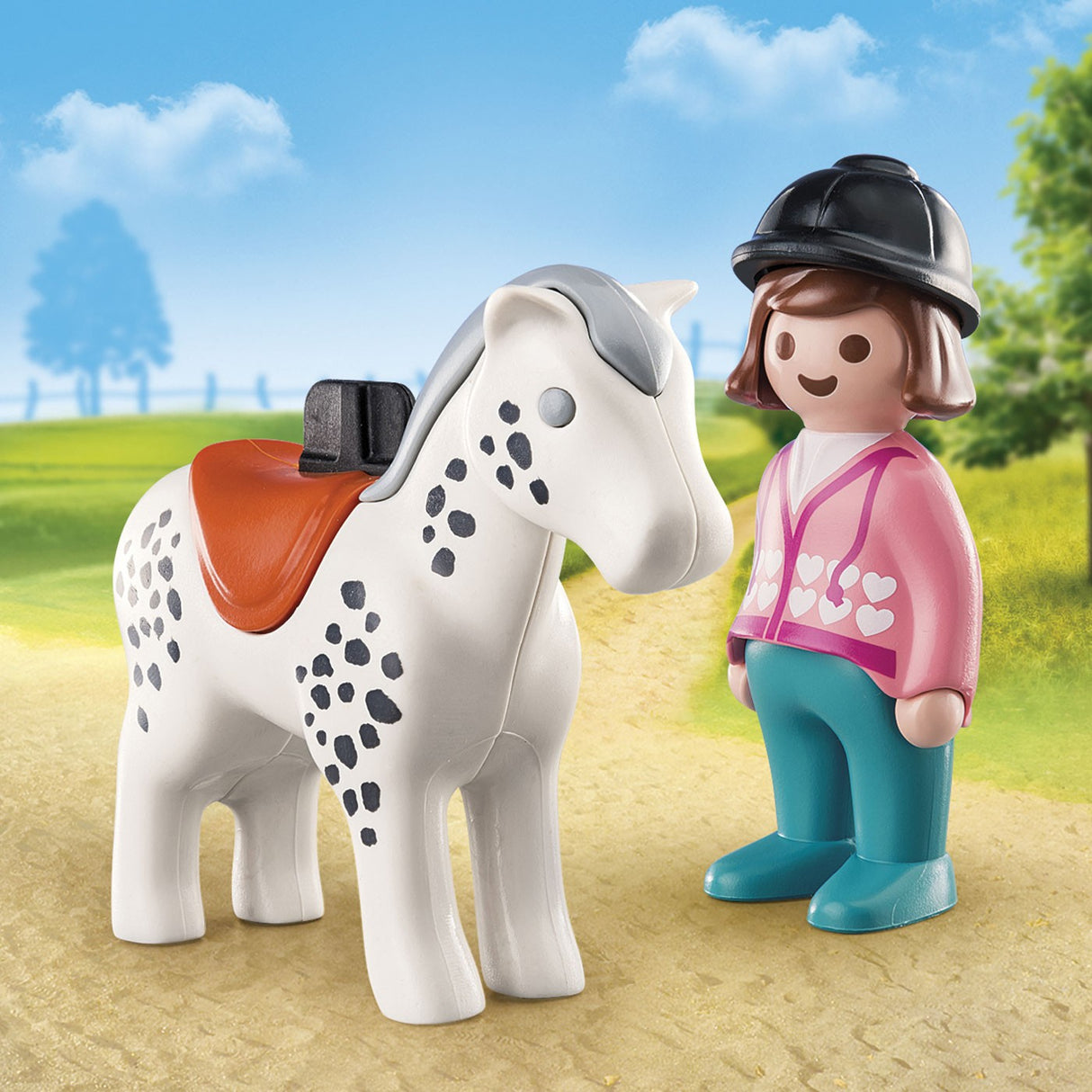 Playmobil 1.2.3 Rider W- Horse