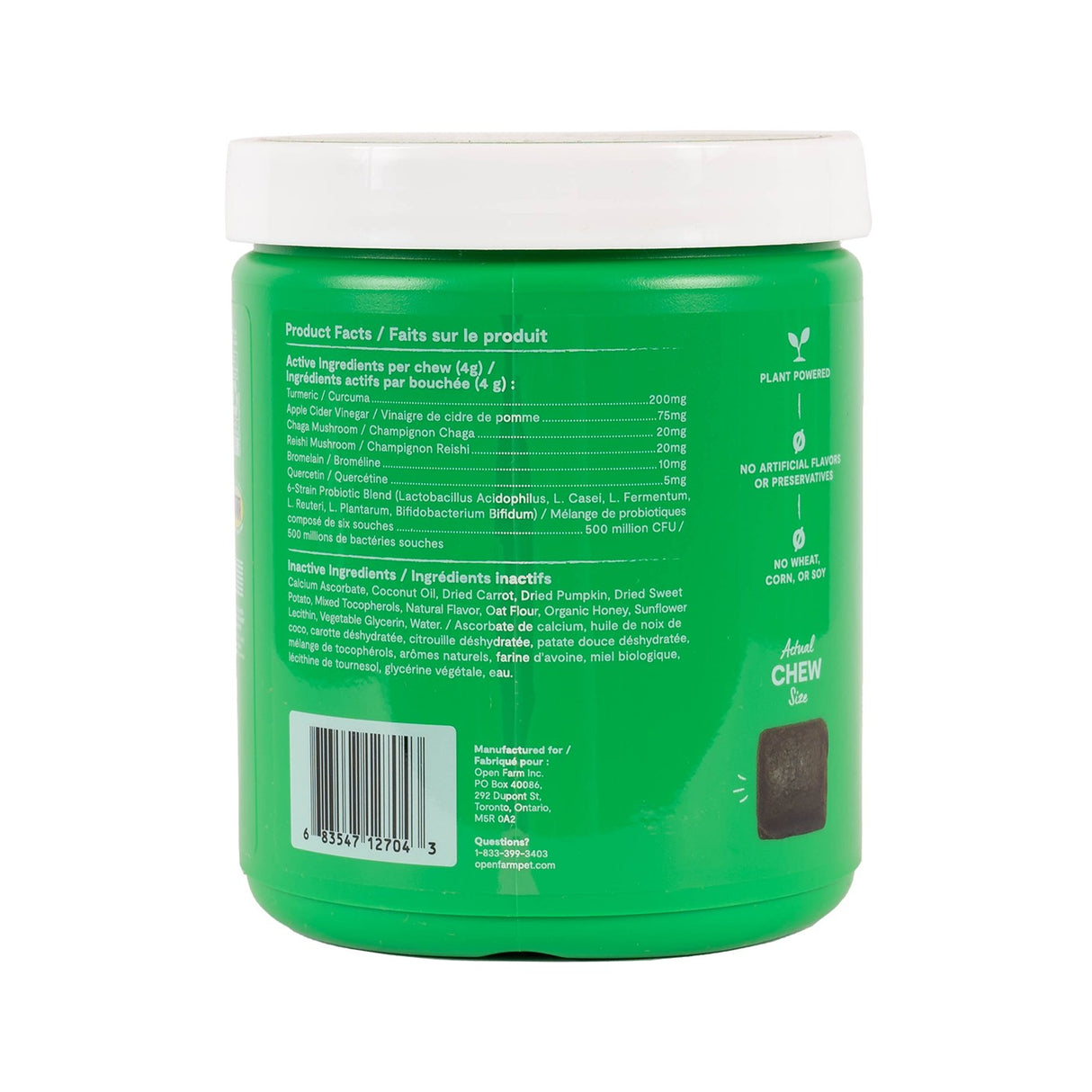 Open Farm Immune Chews Supplément pour chien 90 unités