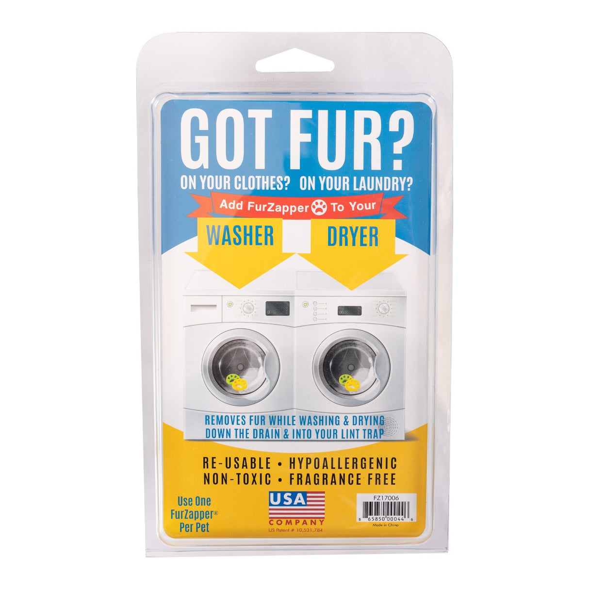 Épilateur pour poils d'animaux FurZapper, paquet de 2