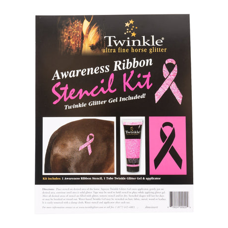 Kit de pochoirs de sensibilisation aux paillettes scintillantes