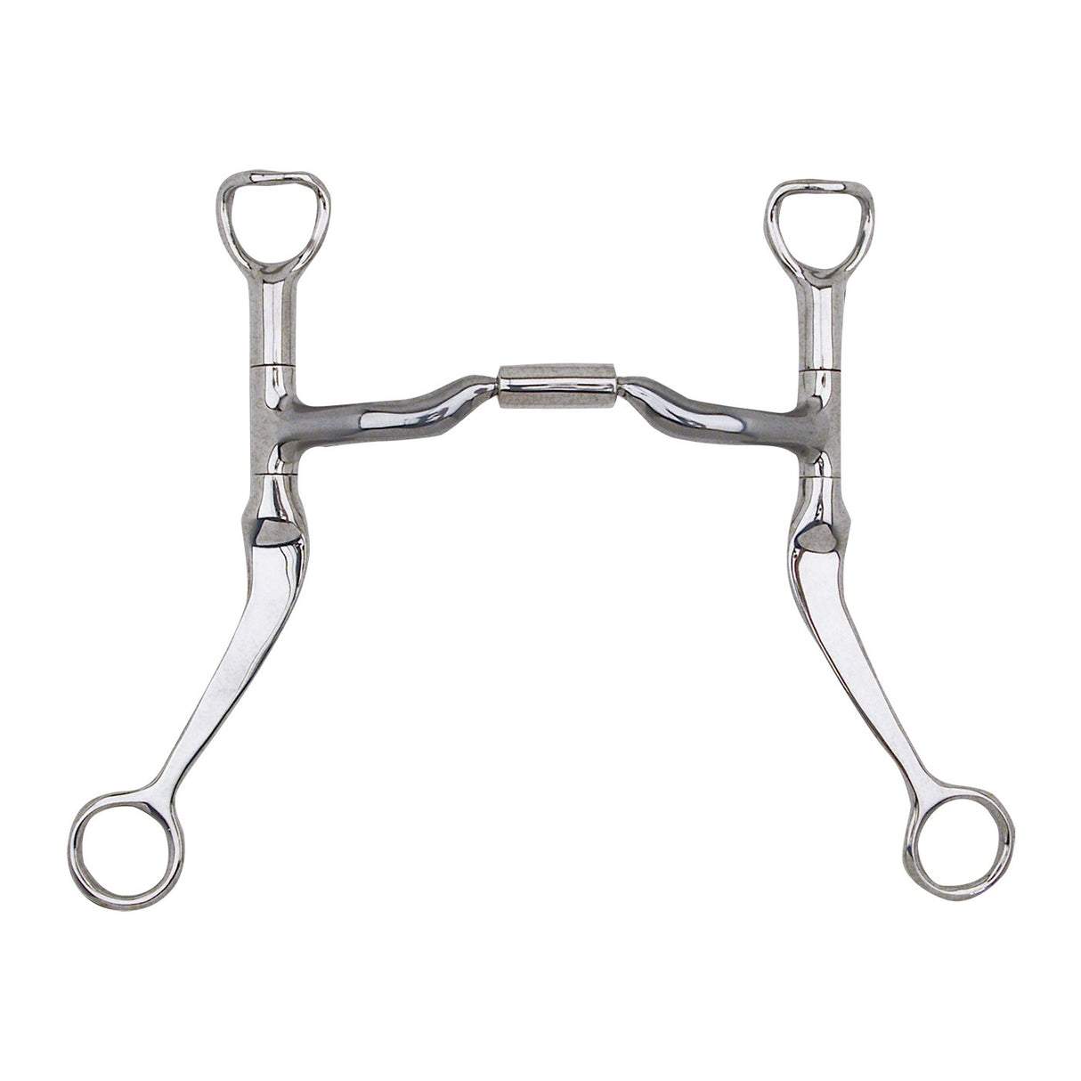 Myler 7 in. Flat Shank Bit W- Sweet Iron Low Port - Level 2