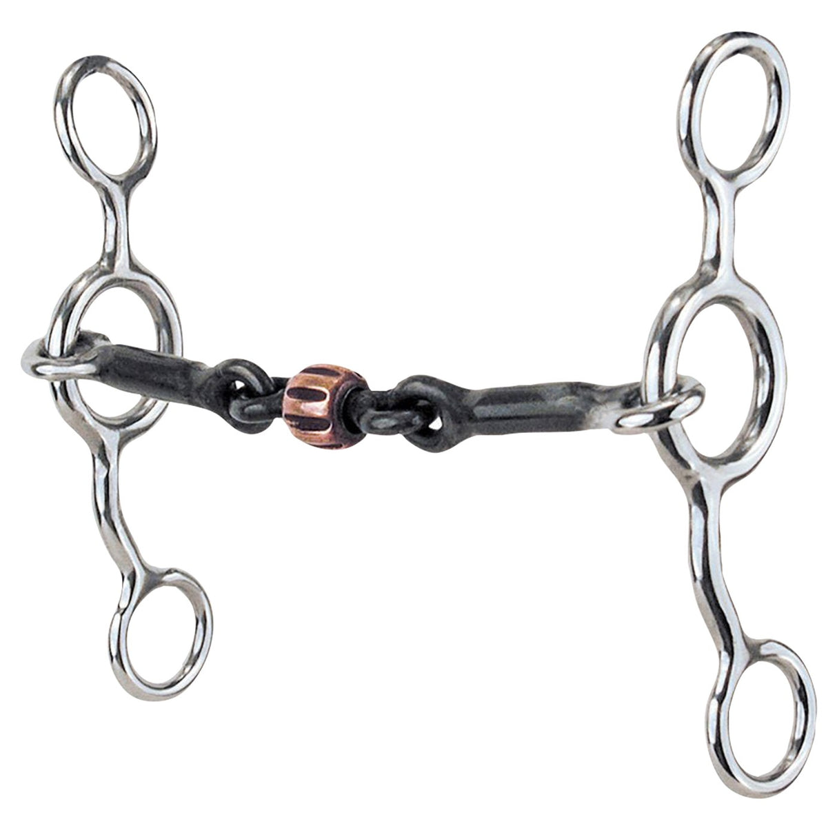 Mors Reinsman Junior Cow Horse avec rouleau à os pour chien