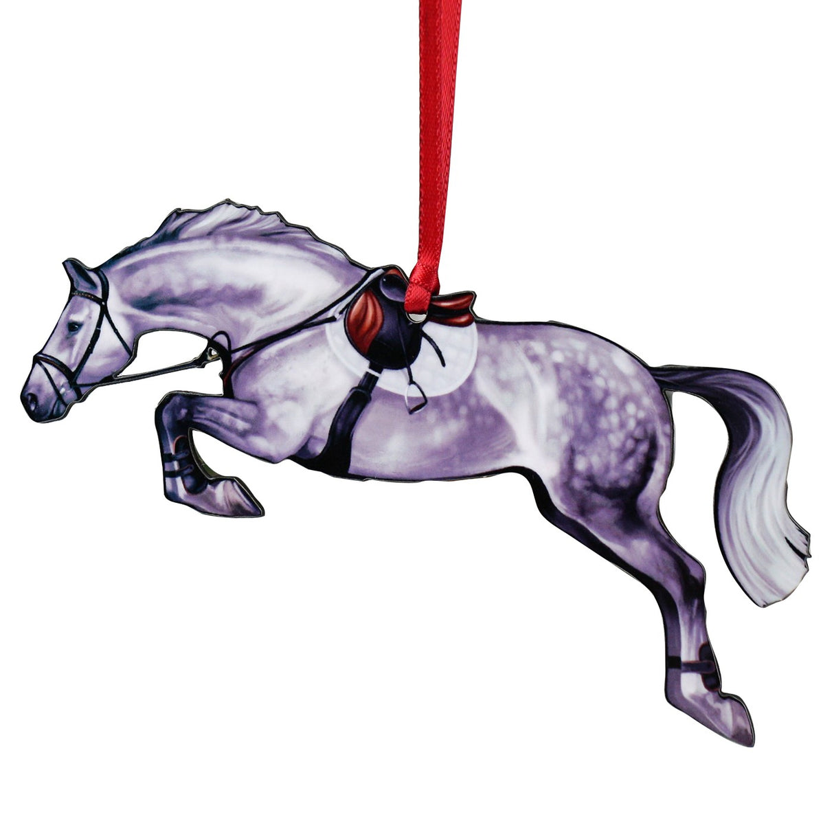 Classy Equine Grey Jumper Ornament