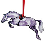 Classy Equine Grey Jumper Ornament