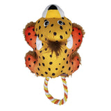 Kong Cozie Tuggz Cheetah Dog Toy