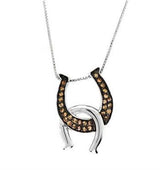 Kelly Herd Interlocking Double Horseshoe Pendant