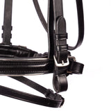Bridon de dressage FFE Crystal V avec passepoil argenté