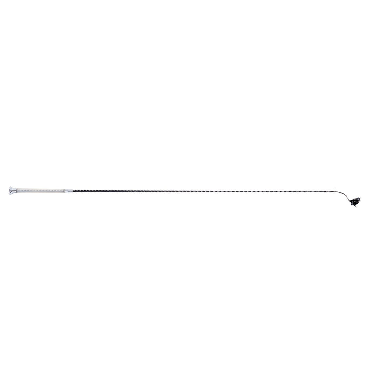 Supra Dressage Whip W- Clear Rubber Handle - 44 In.