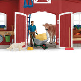 Grange rouge de la ferme Schleich