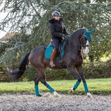Coussin carré de dressage en daim LeMieux
