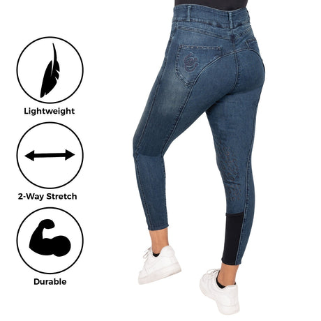 Pantalon d'équitation Finn en denim Elation Red Label