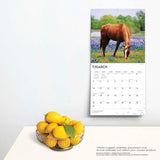 Calendrier carré 2024 des amoureux des chevaux BrownTrout