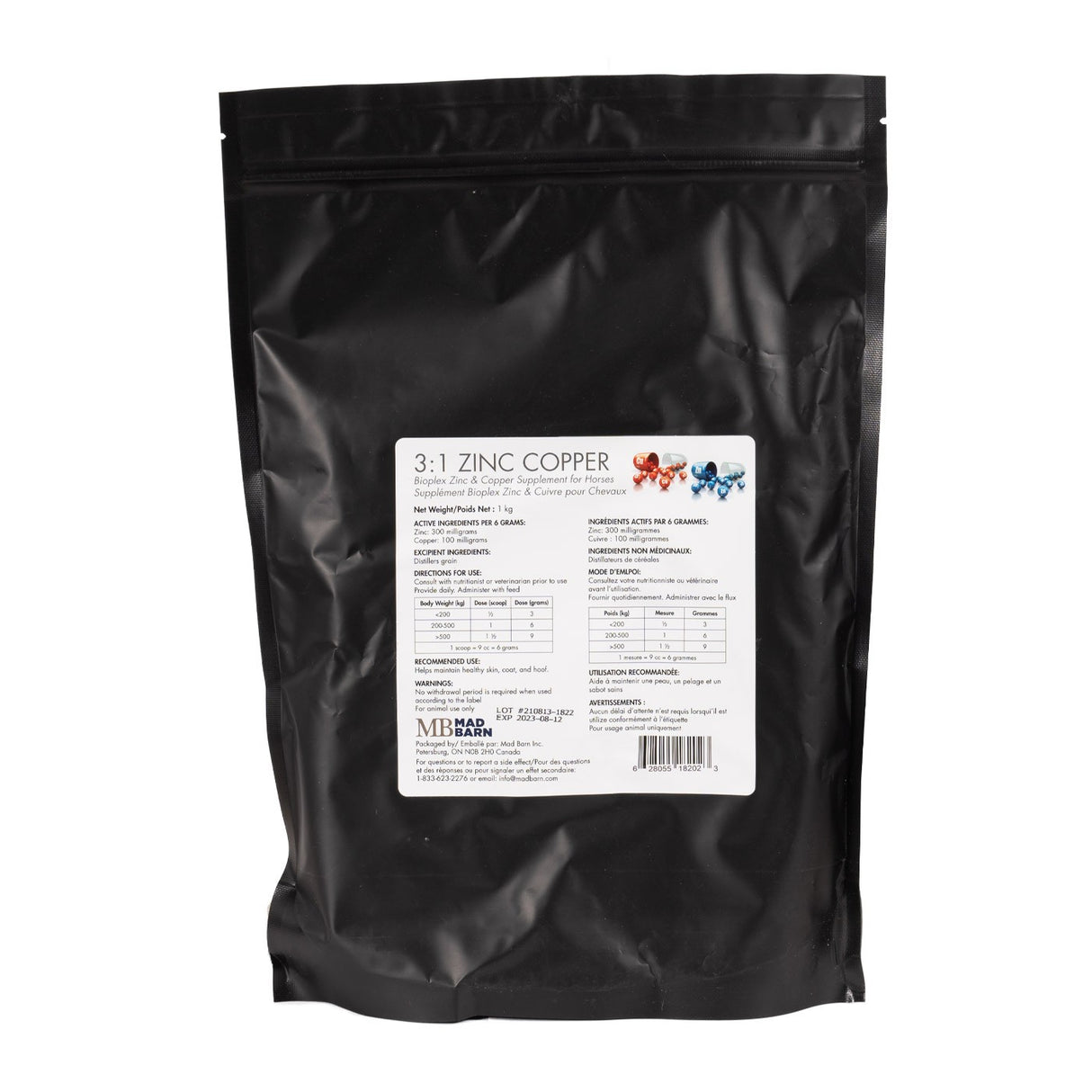 Mad Barn 3:1 Zinc à Cuivre 1 Kg