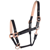 Licol Waldhausen X-Line en cuir or rose