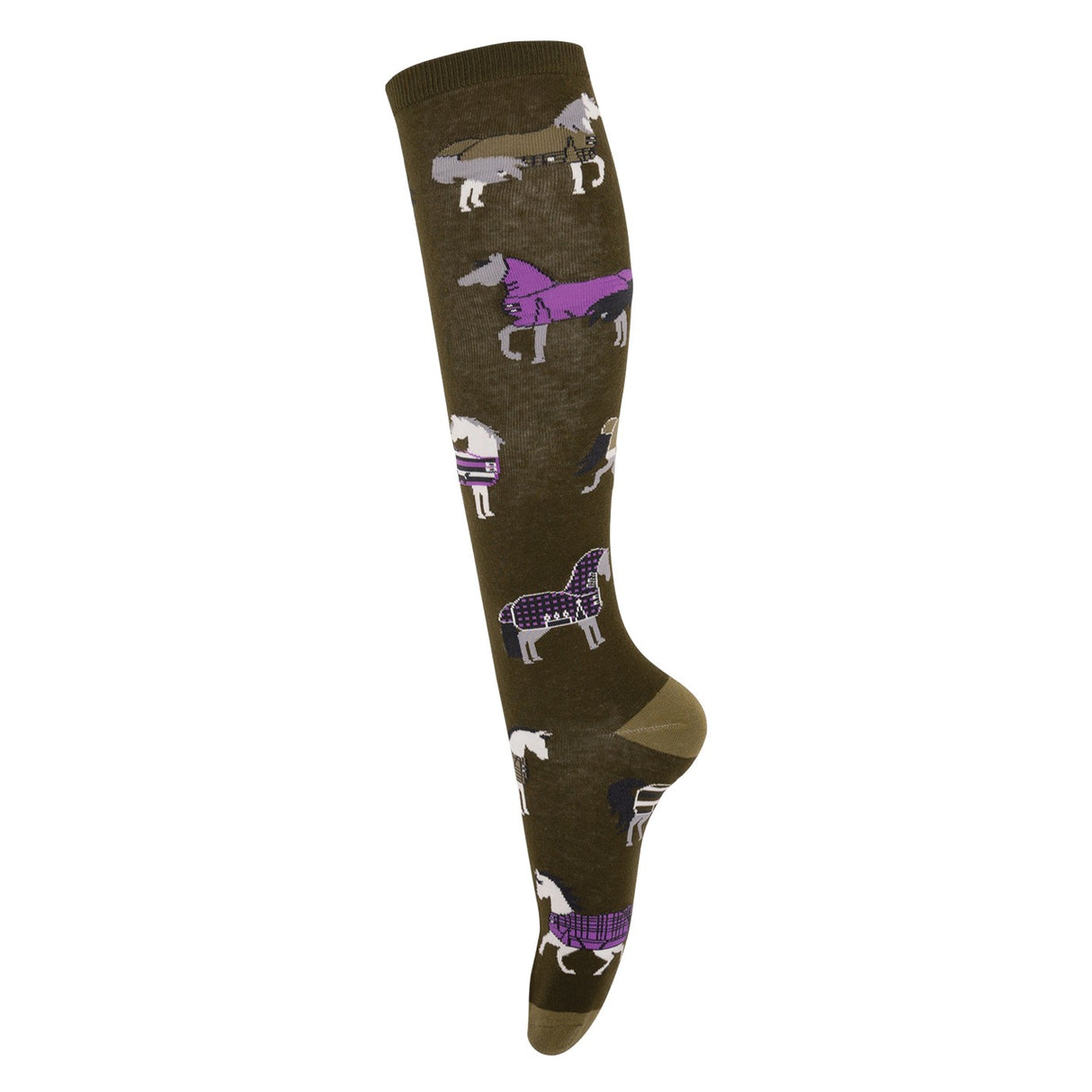 Four White Socks Deep Depths Blankets Knee High Socks