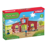 Grange rouge de la ferme Schleich