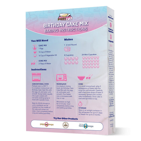 Puppy Cake Birthday Cake Mix 10 Oz