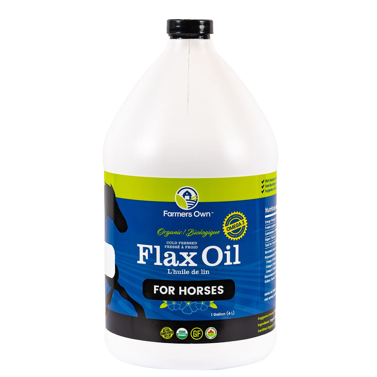 Farmers Own Flax Oil Horse Supplement 4L