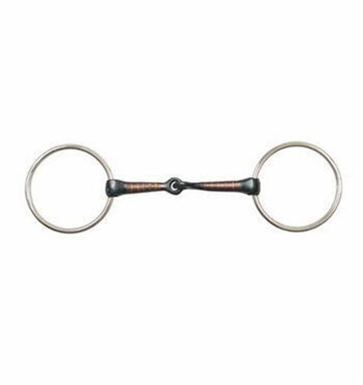 Metalab Loose Ring Sweet Iron Snaffle W- Copper Inlay