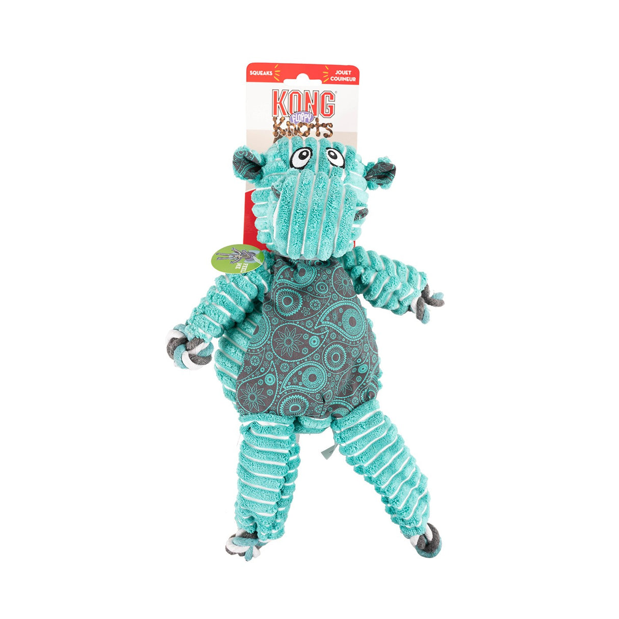 Kong Floppy Knots Hippopotame
