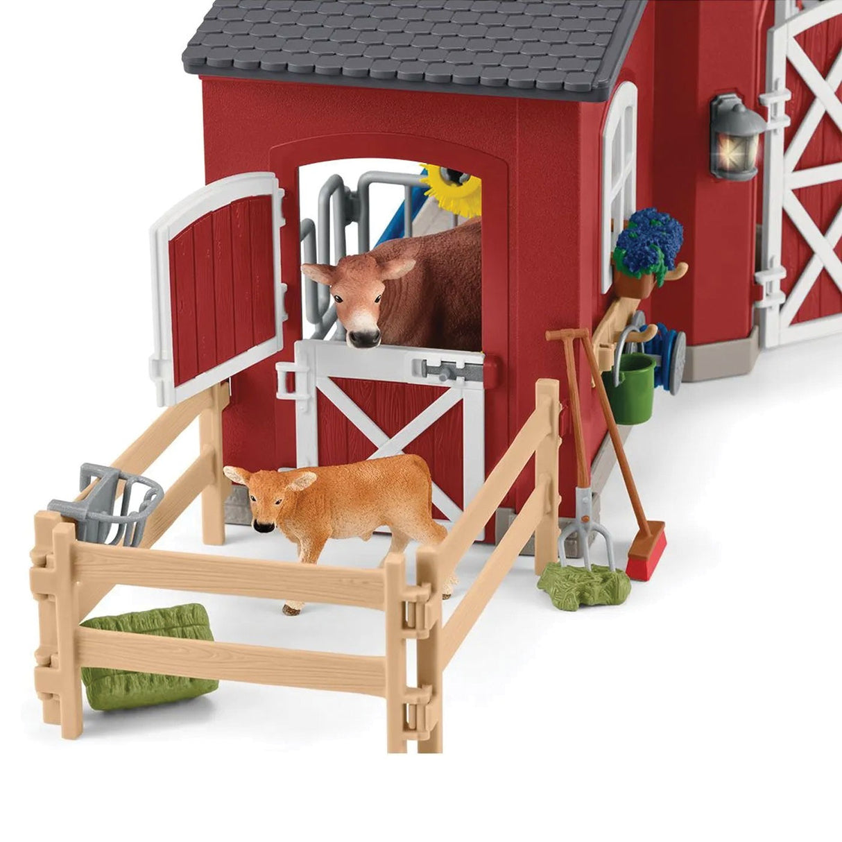 Grange rouge de la ferme Schleich