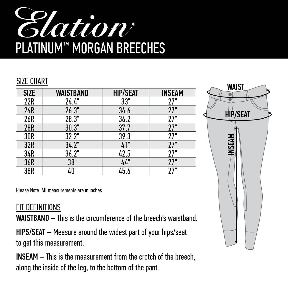 Elation Platinum Morgan Breech