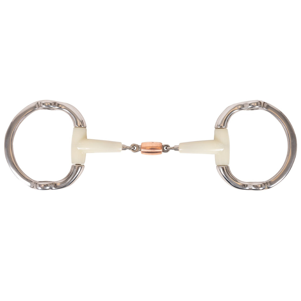 Happy Mouth Contour Eggbutt Gag Bit W- Copper Roller