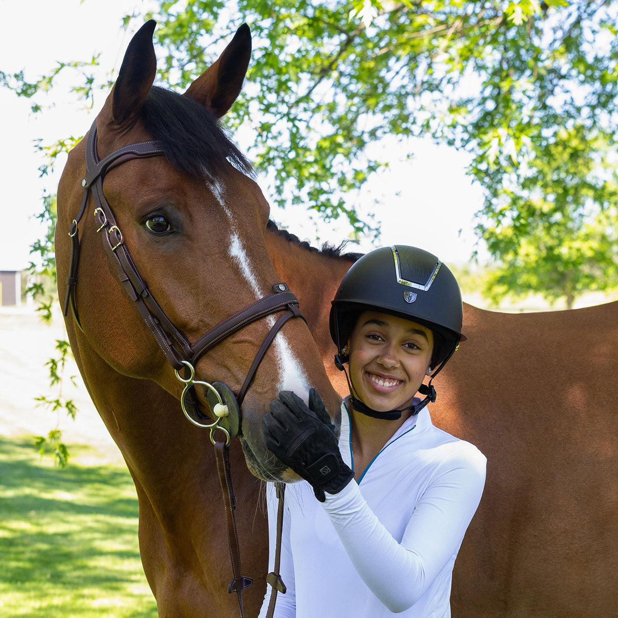 Tipperary Windsor Wide Brim MIPS Helmet - Croco & Smoked Chrome Trim