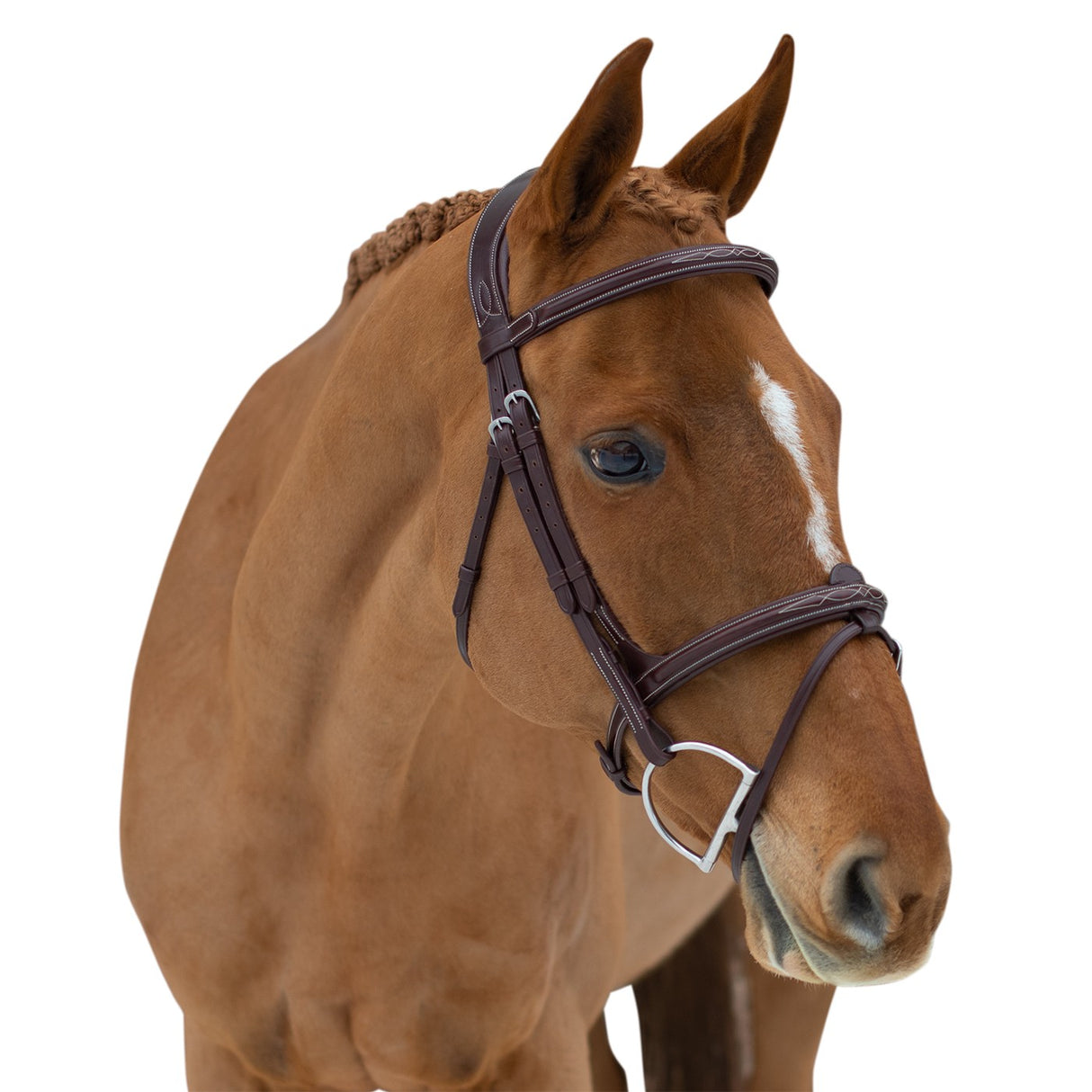 Mondega Doppio Comfort Poll Fancy Stitched Bridle