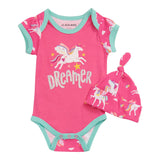 Body et chapeau pour bébé Hatley Rainbow Pegasus