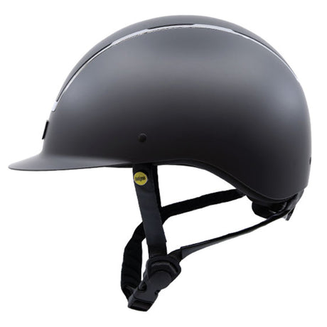 Casque à bord traditionnel Tipperary Windsor - Garniture chromée noir mat