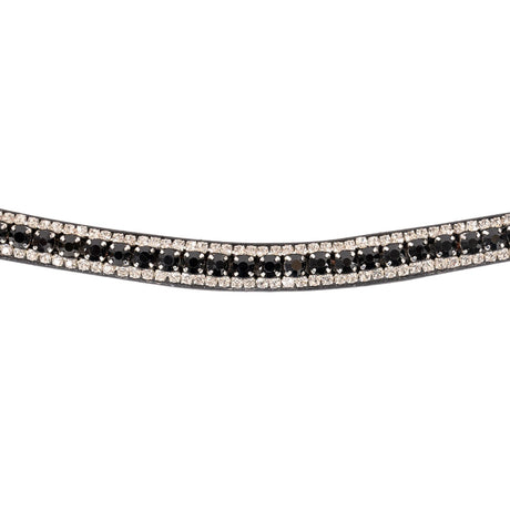 Val du Bois Shaped Black & White Crystal Browband