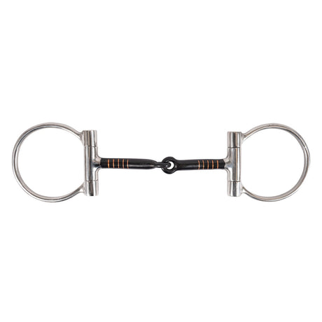 Metalab Fixed Ring Sweet Iron Snaffle W- Copper Inlay