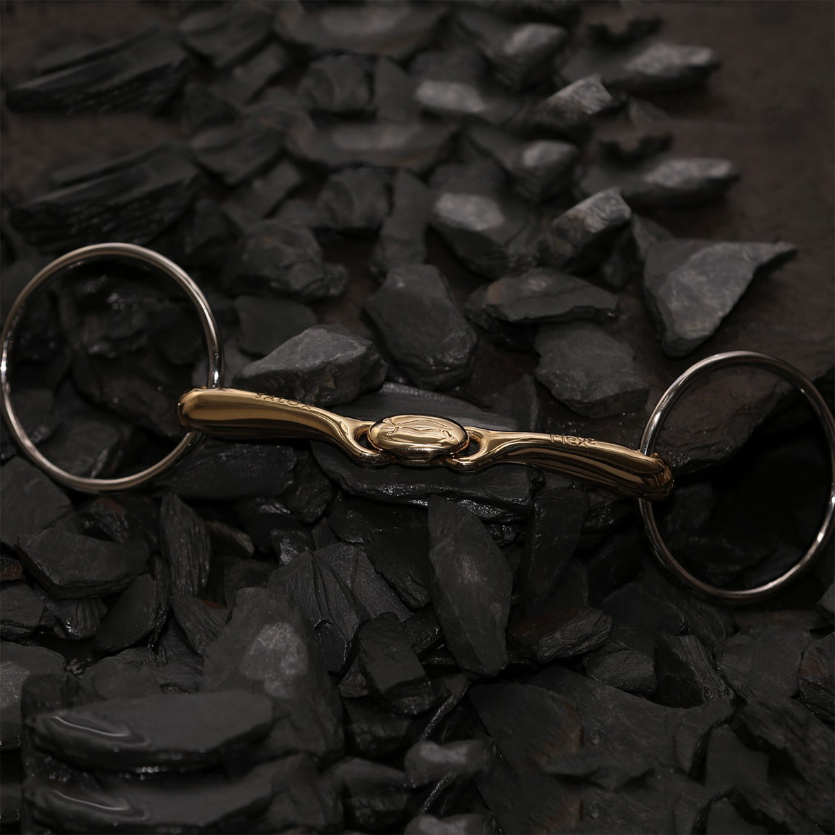 Neue Schule Loose Ring Turtle Top Flex Snaffle Bit - 16 mm