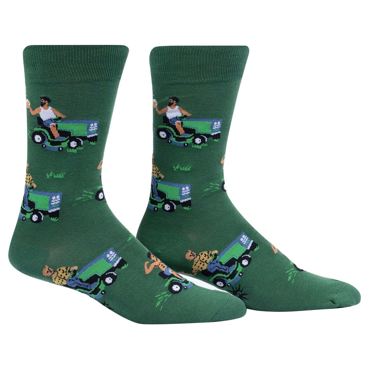 Sock It To Me My Other Car Is A Lawnmower Crew Socks - Men's