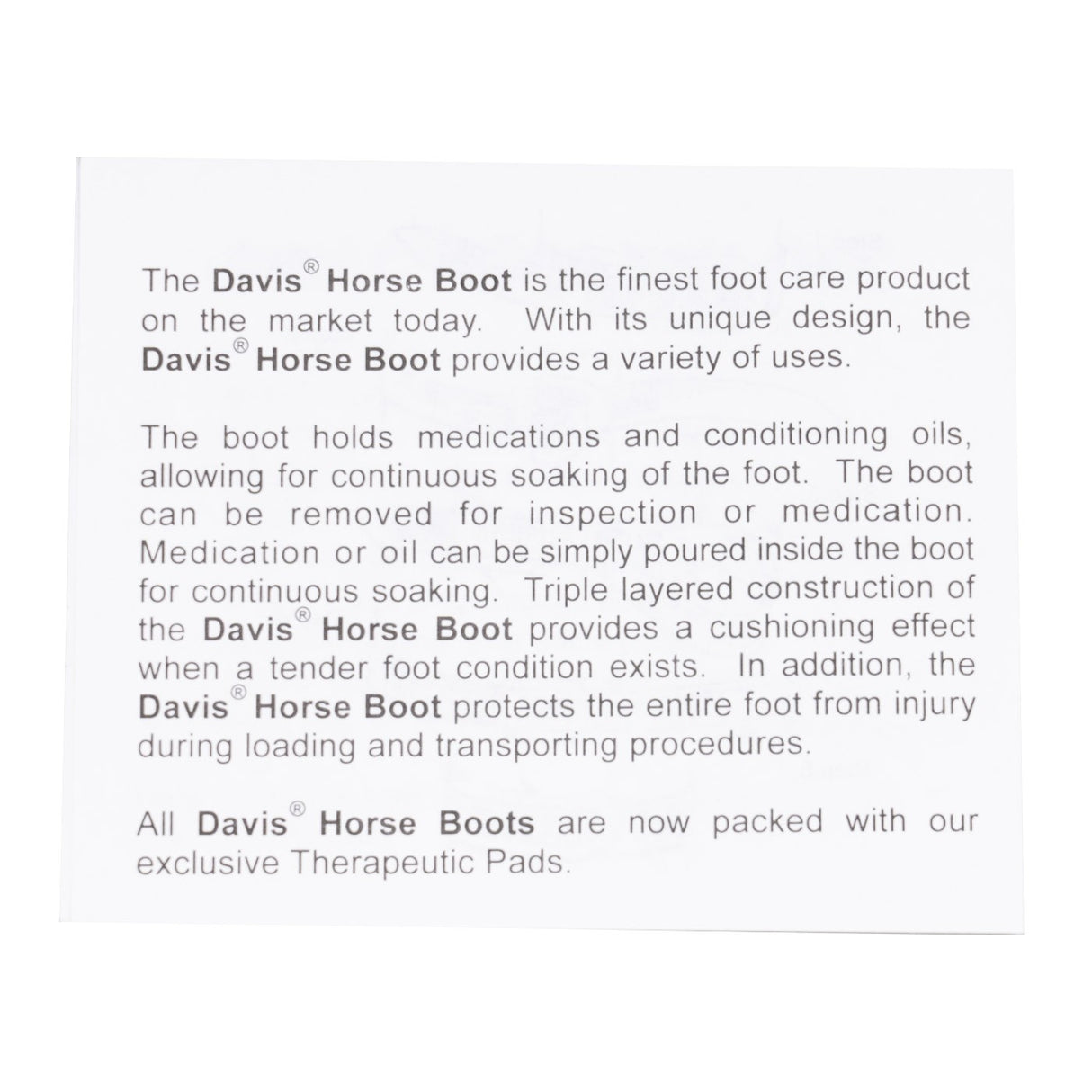 Davis Horse Boot