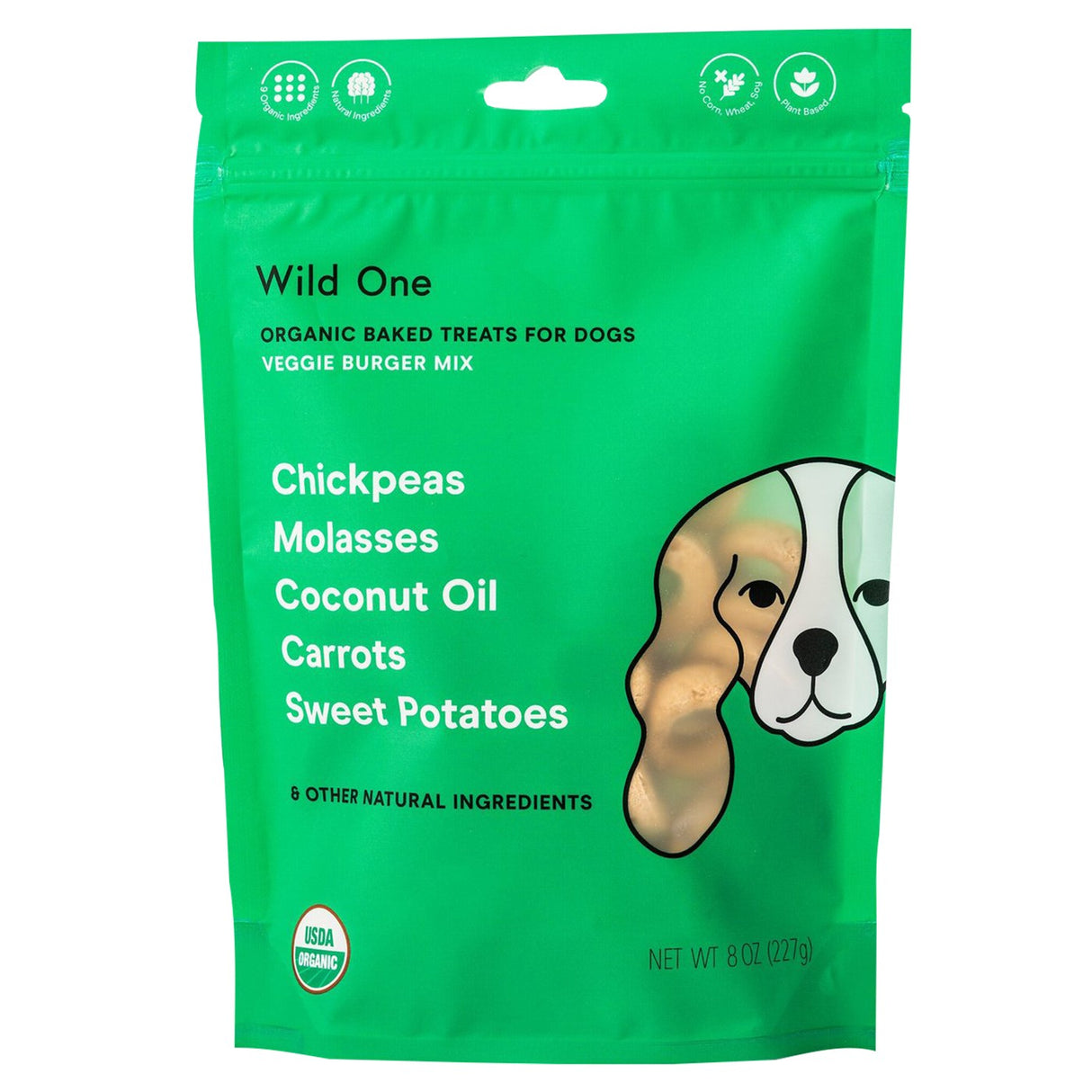 Friandise pour chien Wild One Veggie Burger 8 oz