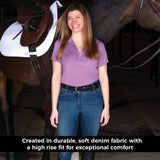 Pantalon d'équitation à fond intégral Elation Red Label Dinah Denim