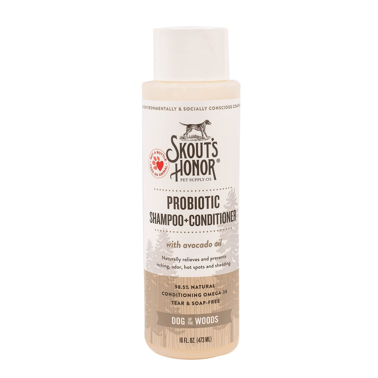 Skout's Honor Dog Of The Woods Probiotic Shampoo Plus Conditioner 473mL