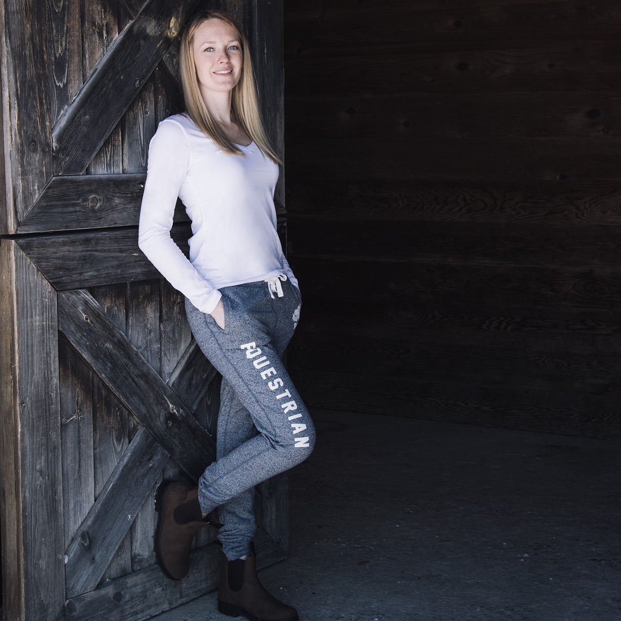 Pantalon de survêtement Roots Equestrian à revers étroit