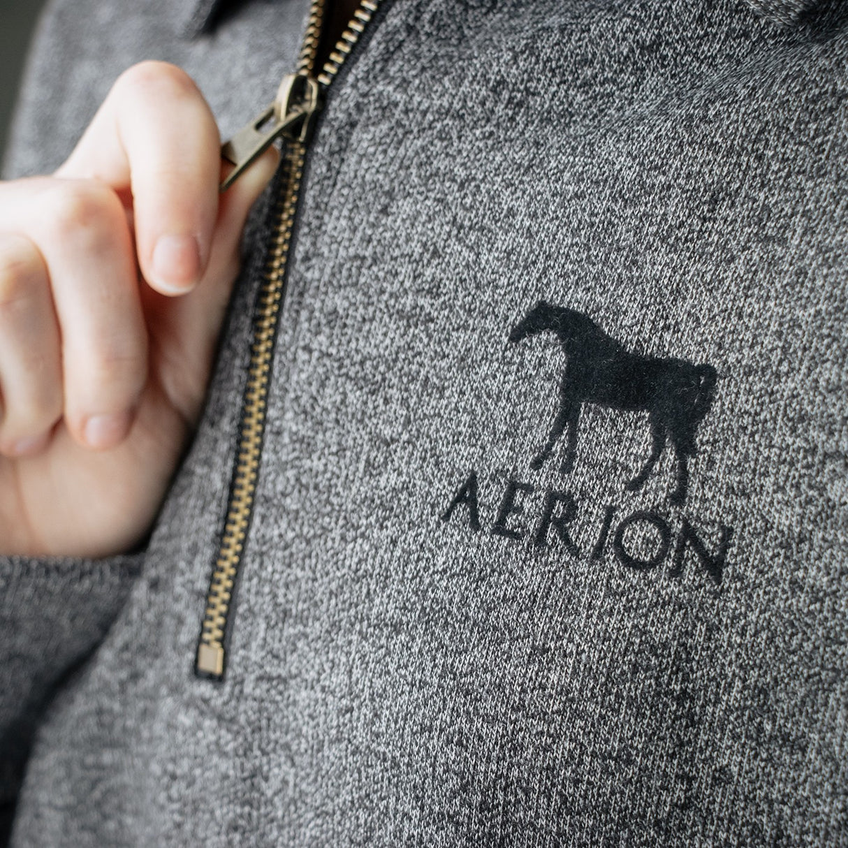 Aerion Equestrian Quarter Zip Polo Sweatshirt