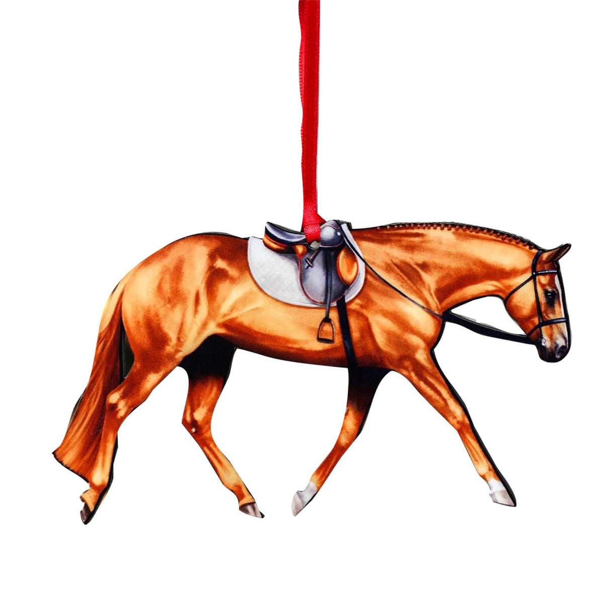 Ornement chic de chasseur de châtaignier équin