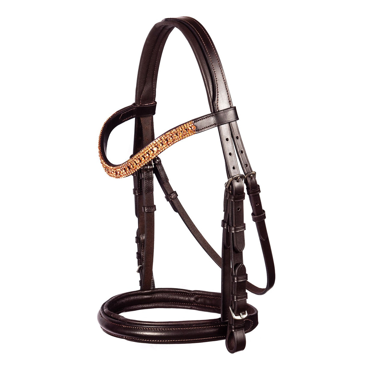 Bride de dressage FFE Princess Wave en or rose