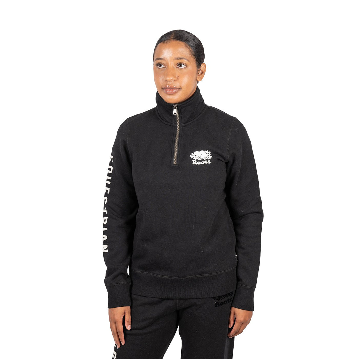 Sweat-shirt zippé Roots Equestrian Original Stein