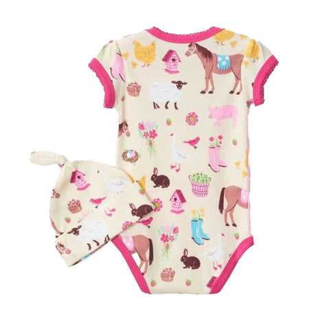 Hatley Country Living Baby Bodysuit & Hat