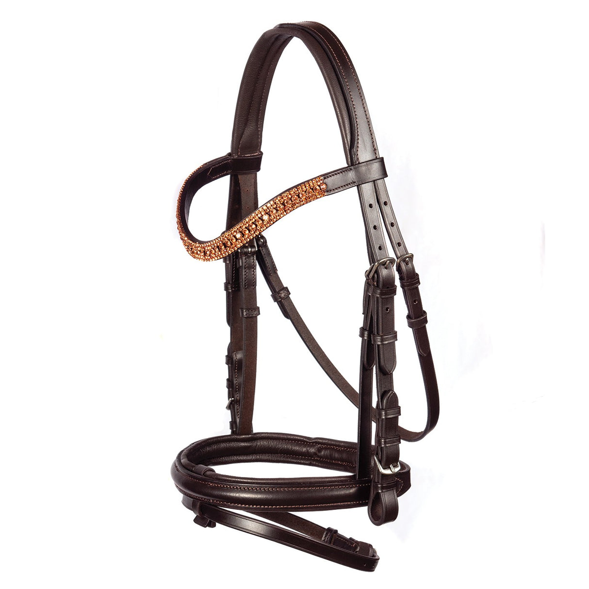 Bride de dressage FFE Princess Wave en or rose