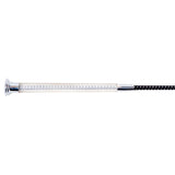 Supra Dressage Whip W- Clear Rubber Handle - 44 In.