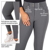 Elation Platinum Hudson Pantalon d'équitation taille haute à fond intégral