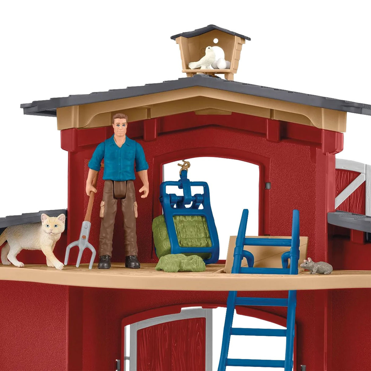 Grange rouge de la ferme Schleich